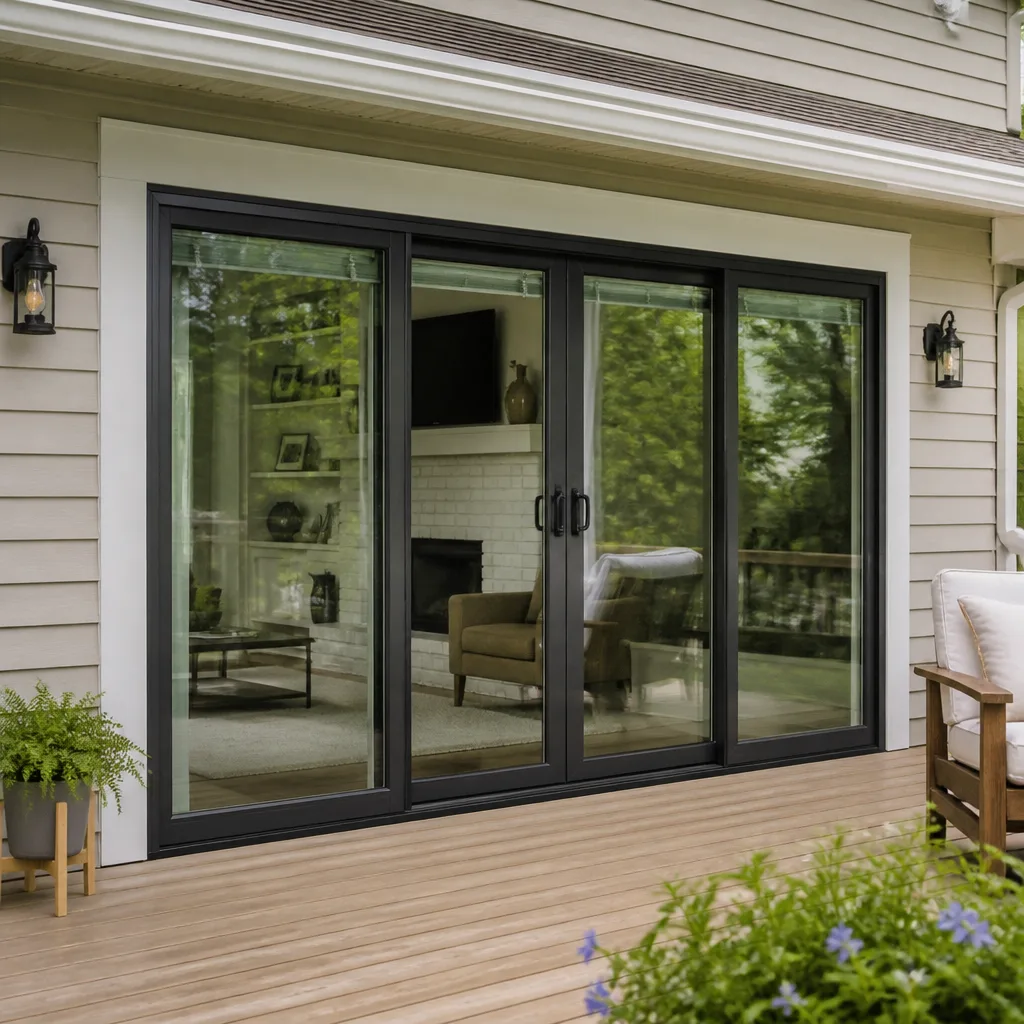 Sliding glass doors